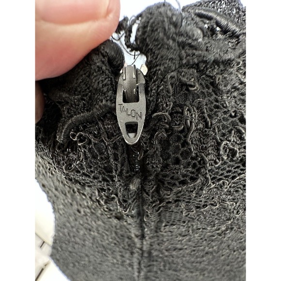 Susan Roselli for Vijack Black Sequin Lace  New Years Party Vintage Dress 7-8 - Picture 12 of 16